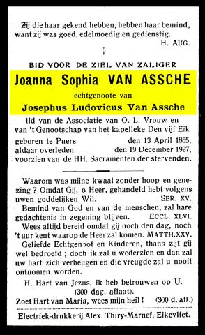 Joanna Van Assche familienaam