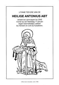 Litanie ter ere van de Heilige Antonius Abt