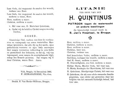 Litanie ter eere van den H. Quintinus
